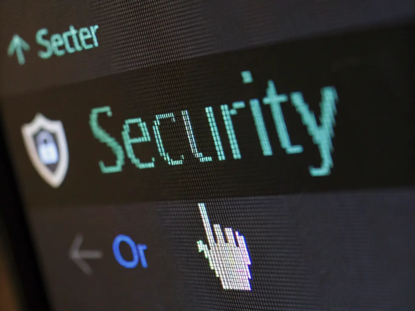 A network security interface with multiple layers of protection, symbolizing cybersecurity measures for critical infrastructure. The image represents Kinetic LLC's cybersecurity services.